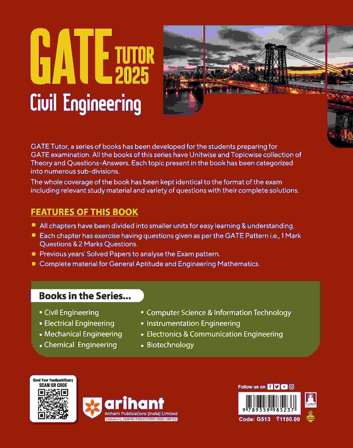 Share:      
GATE Tutor 2025 Civil Engineering | Study Guide
