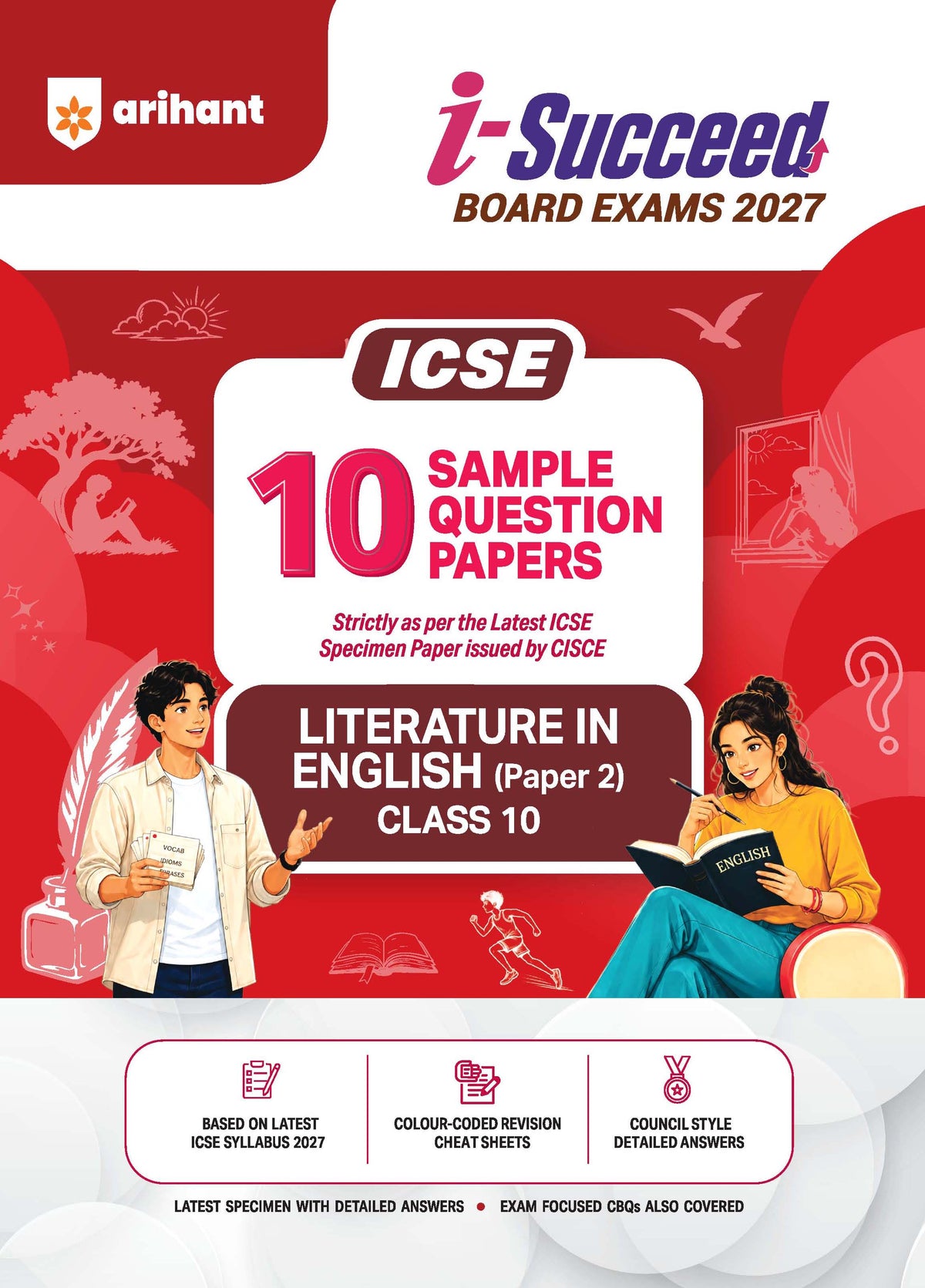 Arihant i-Succeed Board Exams 2027 ICSE 10 Sample Question Papers Literature in English (Paper 2) Class 10