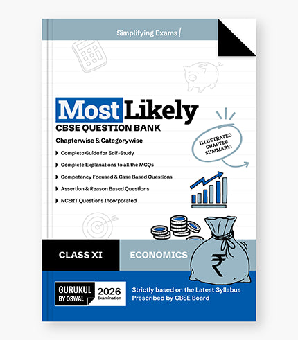 Economics Most Likely CBSE Question Bank
Class 11 Exam 2026|| Oswal gurukul