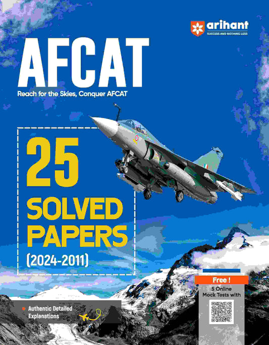 AFCAT | 25 Solved Papers (2024-2011) | English Medium