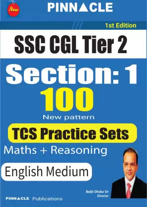 SSC CGL Tier 2 Section 1 (Maths and Reasoning) 100 Tests English medium| PINNACLE