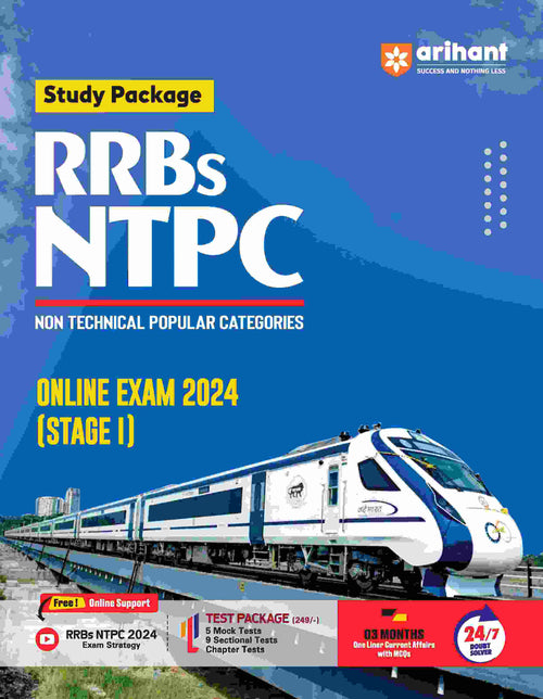 RRBs NTPC CBT Exam 2024 (Stage I) | 30 Practice Sets | English Medium