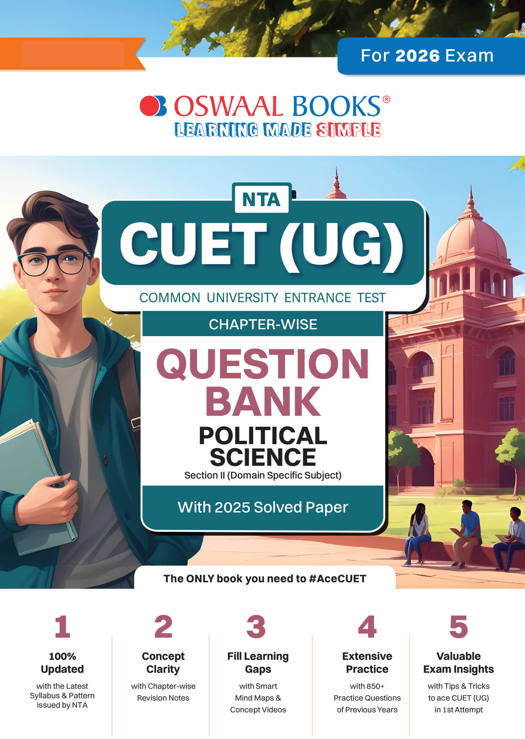 NTA CUET (UG) Chapter-wise Question Bank Political Science For 2026 Exam