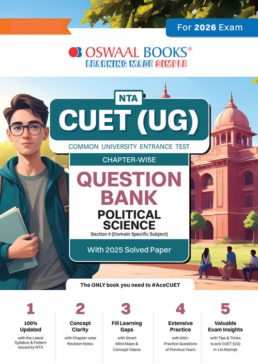 NTA CUET (UG) Chapter-wise Question Bank Political Science For 2026 Exam
