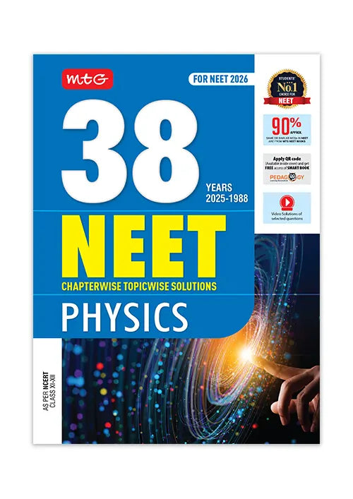 38 Years NEET Physics PYP with Chapterwise Topicwise Solutions for NEET 2026 Exam – Get Free access of Smart Book and Video Solutions (Based on Latest Syllabus)