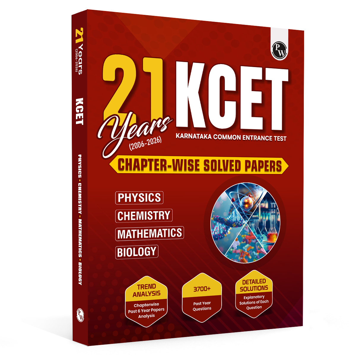 PW 21 Years KCET PYQ - Karnataka CET Chapterwise Solved Papers (2006 - 2026) KCET PYQ Book | Physics, Chemistry, Mathematics and Biology For Engineering 2027 Exam
By PW