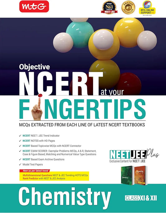 Objective NCERT at your FINGERTIPS Chemistry – NEET-JEE Books (Based on NCERT Latest Pattern For 2026 Exam) MTG publication
