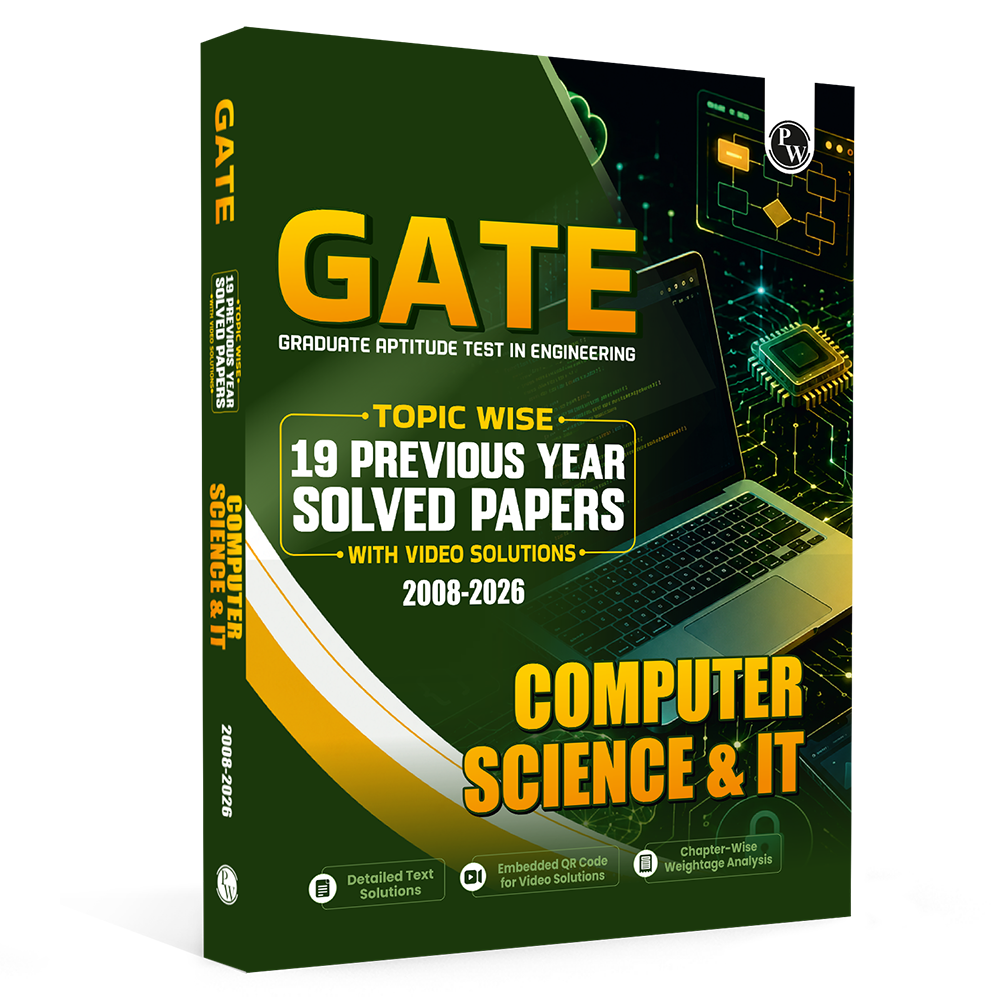 GATEWALLAH Computer Science & IT Topicwise Previous Year Solved Papers (2026 - 2008) with Video Solutions For 2027 Exams | Detailed Text Solutions
By PW