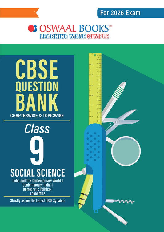 CBSE Question Bank Class 9 Social Science, Chapterwise And Topicwise Solved Papers For 2026 Exams| Oswaal