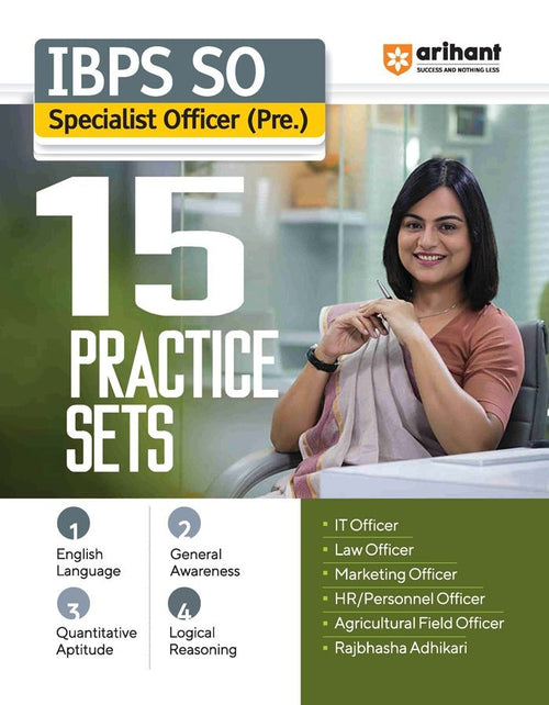 IBPS SO Specialist Officer Pre. Exam | 15 Practice Sets | English Medium