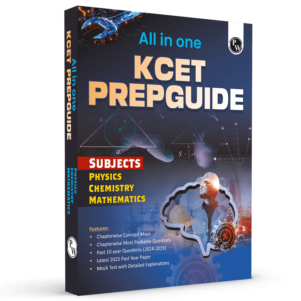 PW All in One KCET Book - Prepguide For Engineering Exam 2026 | Physics, Chemistry, Mathematics | Chapterwise Concept Maps, Most Probable Questions, Past 10 Year PYQs, Mock Tests
By PW