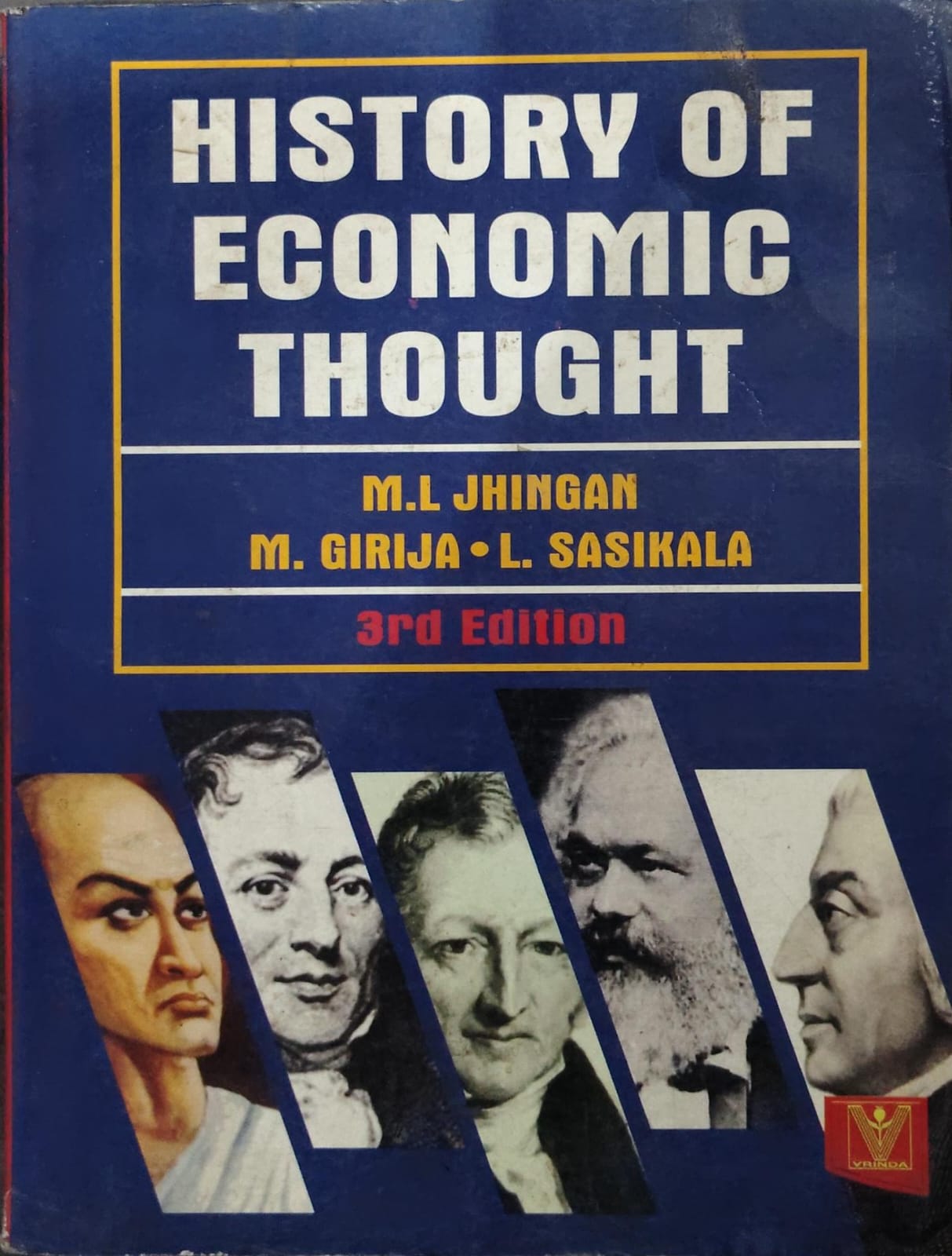 History of Economic Thought - M.L. Jhingan, M. Girija & L. Sasikala - 3rd Edition - Vrinda Publications