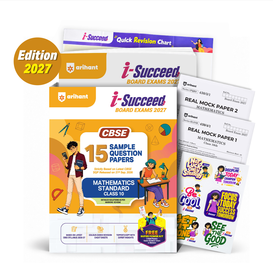 Arihant i-Succeed CBSE 15 Sample Question Papers Mathematics Standard Class 10 Board Exams 2027