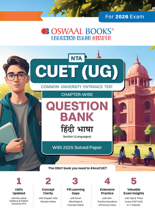 NTA CUET (UG) Chapter-wise Question Bank Hindi Language For 2026 Exam