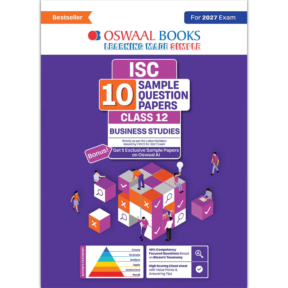 Oswaal ISC 10 Sample Question Papers Class 12 Business Studies (For 2027 Exam)