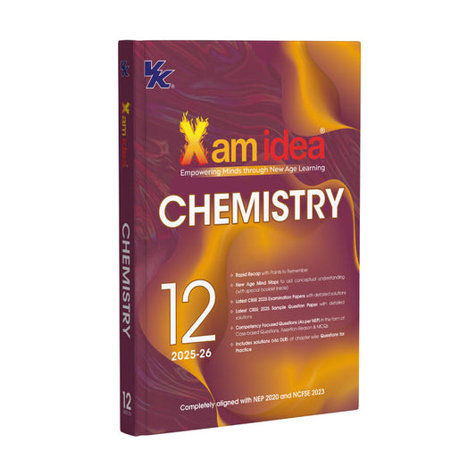 Xam idea Class 12 Chemistry | 2025–26 Edition | CBSE Board | NEP & NCFSE Aligned | Mind Maps & Practice Questions