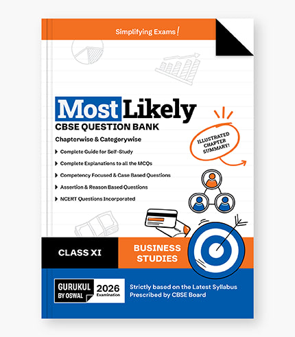Business Studies Most Likely CBSE Question Bank
Class 11 Exam 2026|| Oswal gurukul
