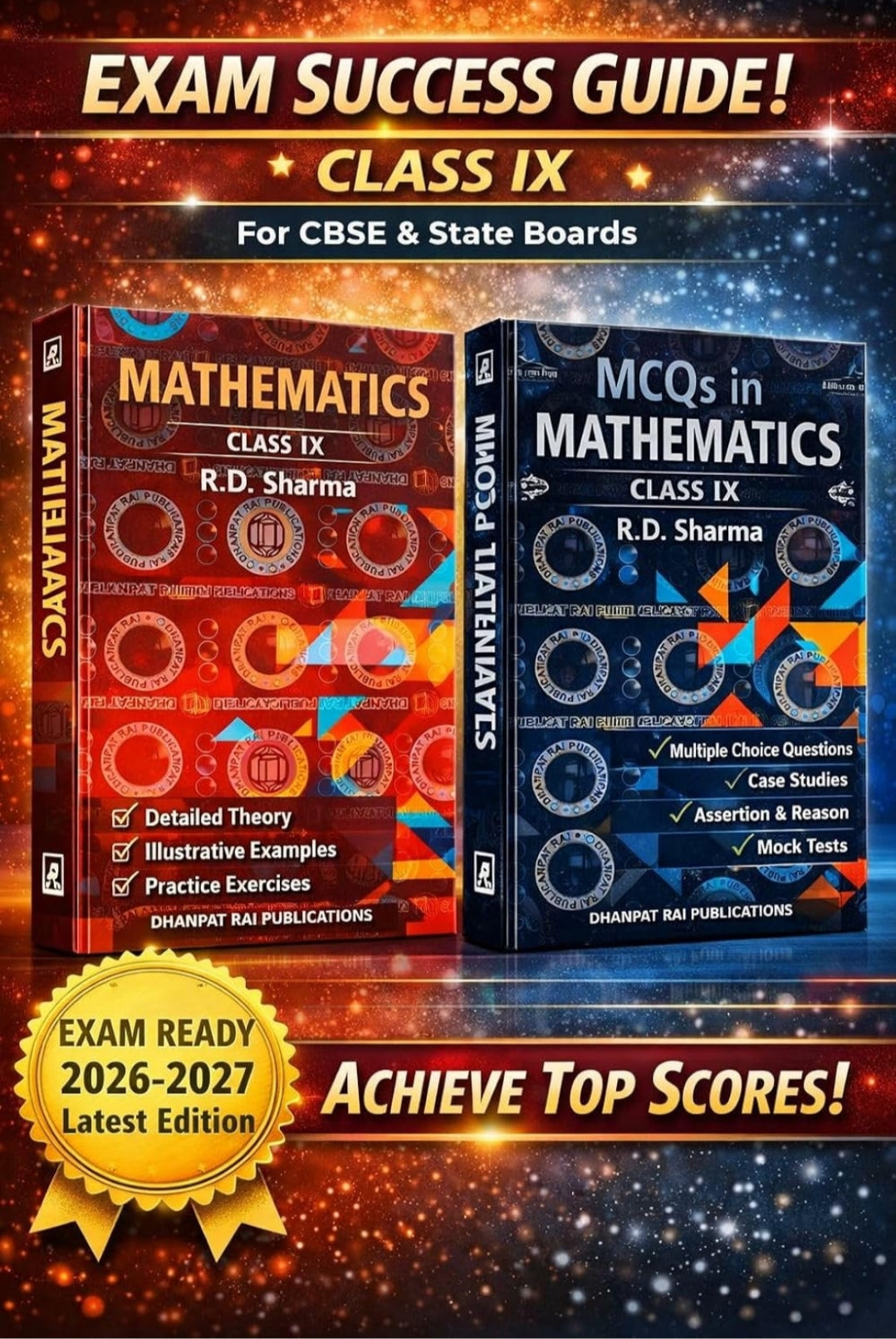 Mathematics Class IX by R.D. Sharma, Exam Success Guide for CBSE & State Boards, 2026-2027 Edition ( CBSE)