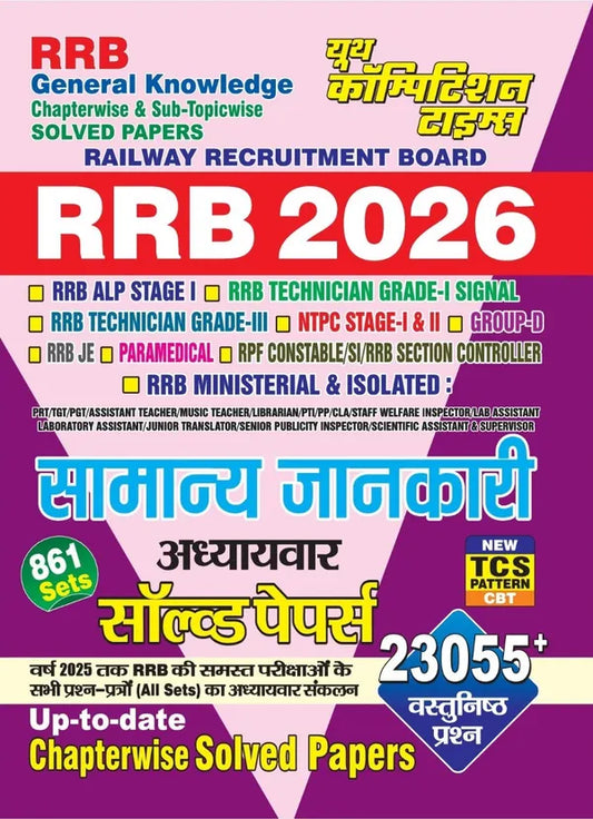 RRB GK previous year solved paper 2026 Hindi medium
