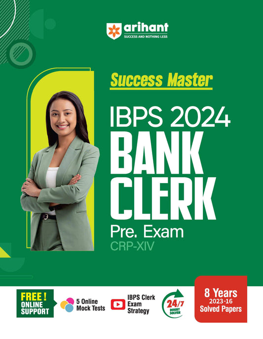 Success Master IBPS 2024 Bank Clerk Pre. Exam (CRP -XIV) | English Medium