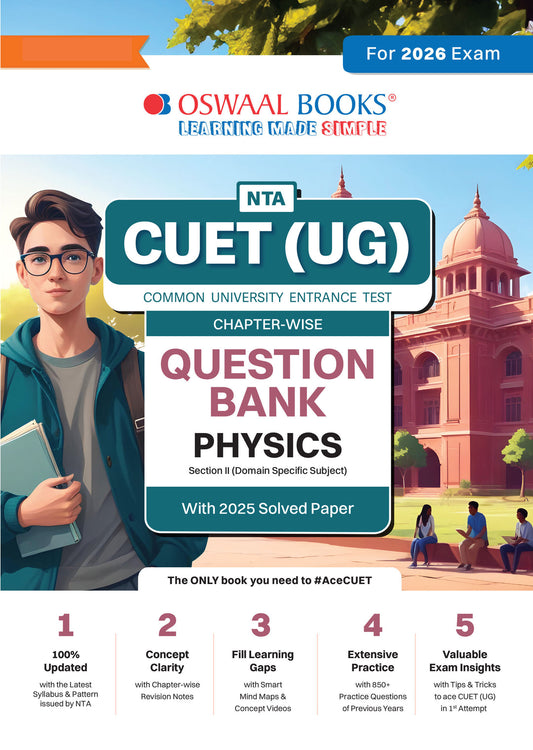 NTA CUET (UG) Chapter-wise Question Bank Physics For 2026 Exam