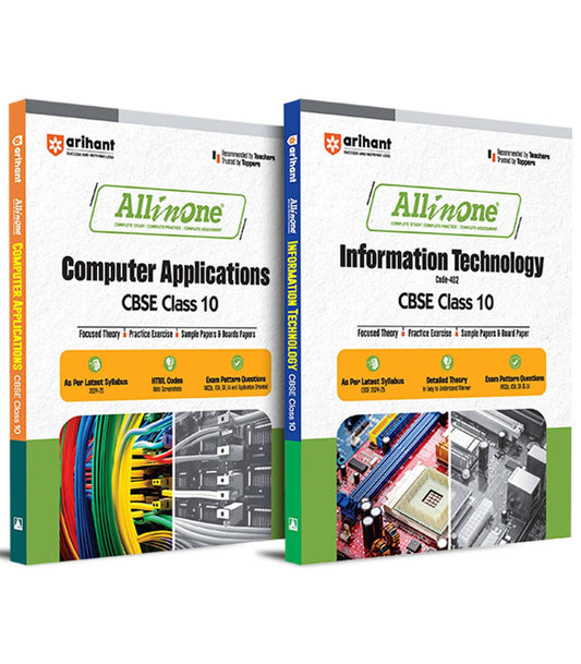 All In One Information Technology, Computer, Class 10th Based On Latest NCERT For CBSE Exams 2025| Arihant