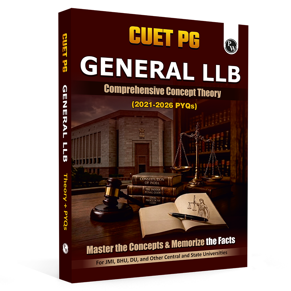 CUET PG General LLB Concept Theory and 6 Years PYQ Book (2026-2021) | Ideal for JMI, BHU, DU, & Other Central & Universities
By PW