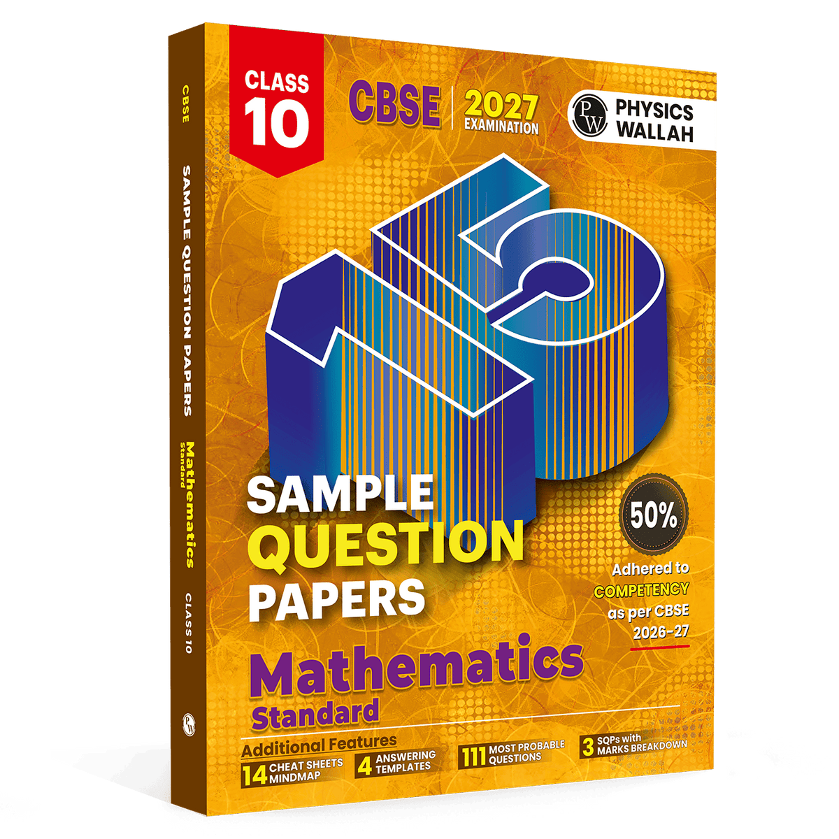 PW 15 CBSE Sample Papers Class 10 Maths (Standard) For 2027 Board Exam (New Pattern) | CBSE Like Question Booklet and Answer Sheets, Marking Stickers, Mind Maps, Most Probable Questions
By PW