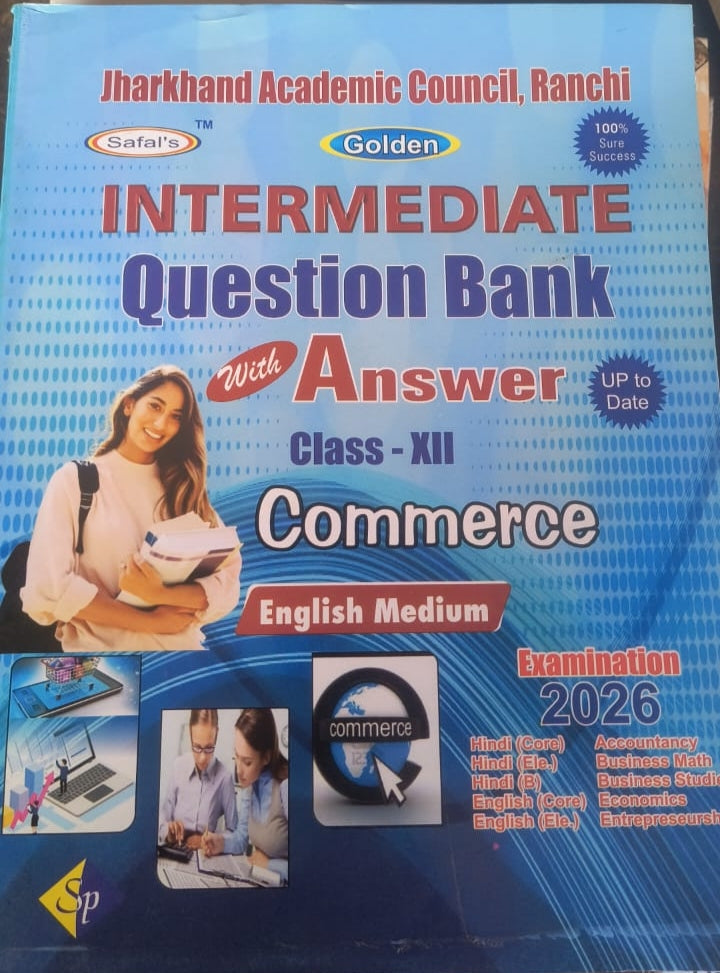 Intermediate question bank with answer commerce class 12 English medium (2026) JAC BOARD