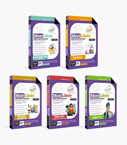 Most Likely CBSE Question Bank Class 10 Bundles (Set of 5)
Maths, Science, English, Hindi-B & Social Science for Exam 2027|Gurukul 
By Oswal Publishers