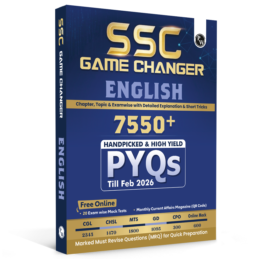PW SSC Game Changer English PYQ 7550+ MCQs For 2026 Exams | Chapter, Topic & Exam-wise Previous Year Solved Questions | For CGL, CHSL, MTS, CPO, GD, Delhi Police, Steno
By PW
