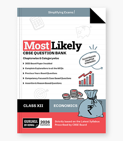 Economics Most Likely Question Bank
CBSE Class 12 for 2026 Exam|| Oswal gurukul
