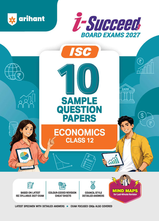 Arihant i-Succeed Board Exams 2027 ISC 10 Sample Question Papers Economics Class 12