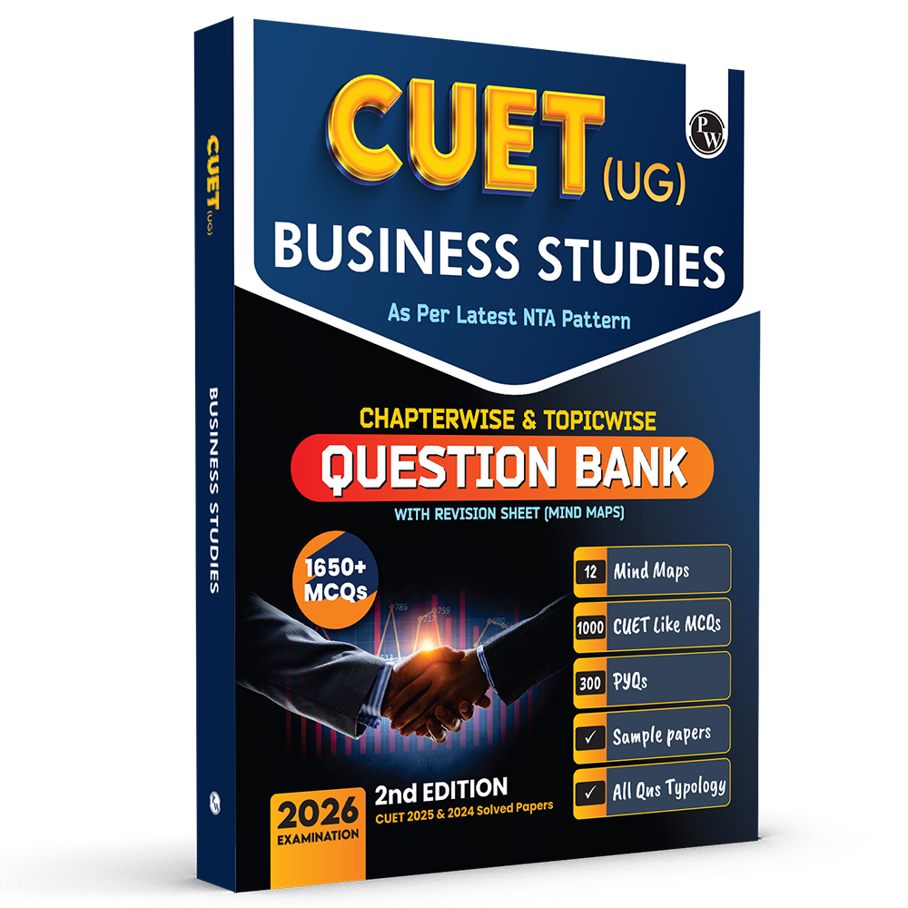 CUET (UG) Business Studies Chapterwise & Topicwise Question Bank for 2026 Exam | Theory & Exercise with Past Year Questions (2025-2022) PYQ and Mock Tests --
By PW