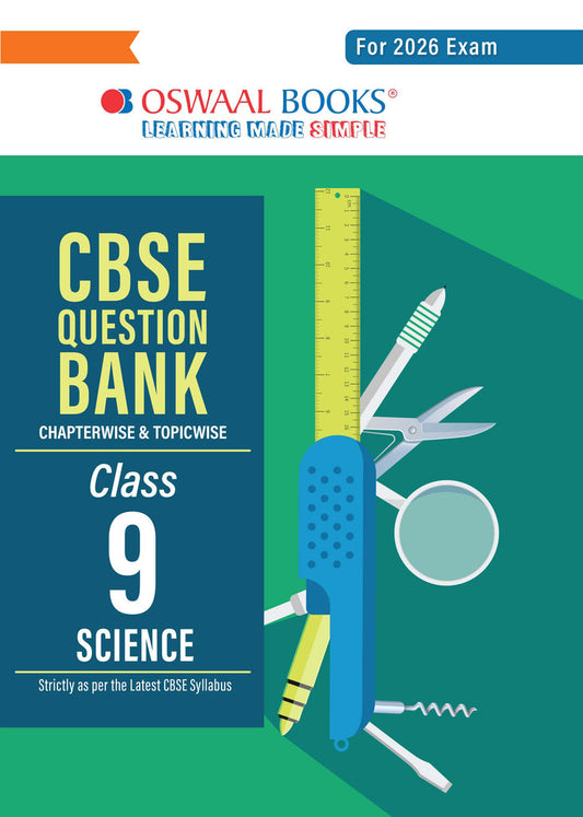 CBSE Question Bank Class 9 Science |chapterwiseAnd topicwise solved paper for 2026 exams| Oswaal