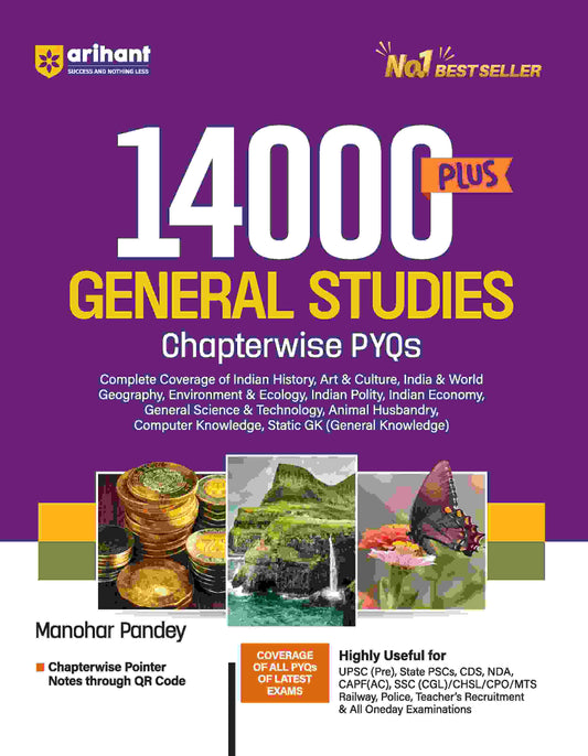 General Studies 14000+ Chapterwise PYQs | For UPSC, State PCS & Other Competitive Exams | English Medium