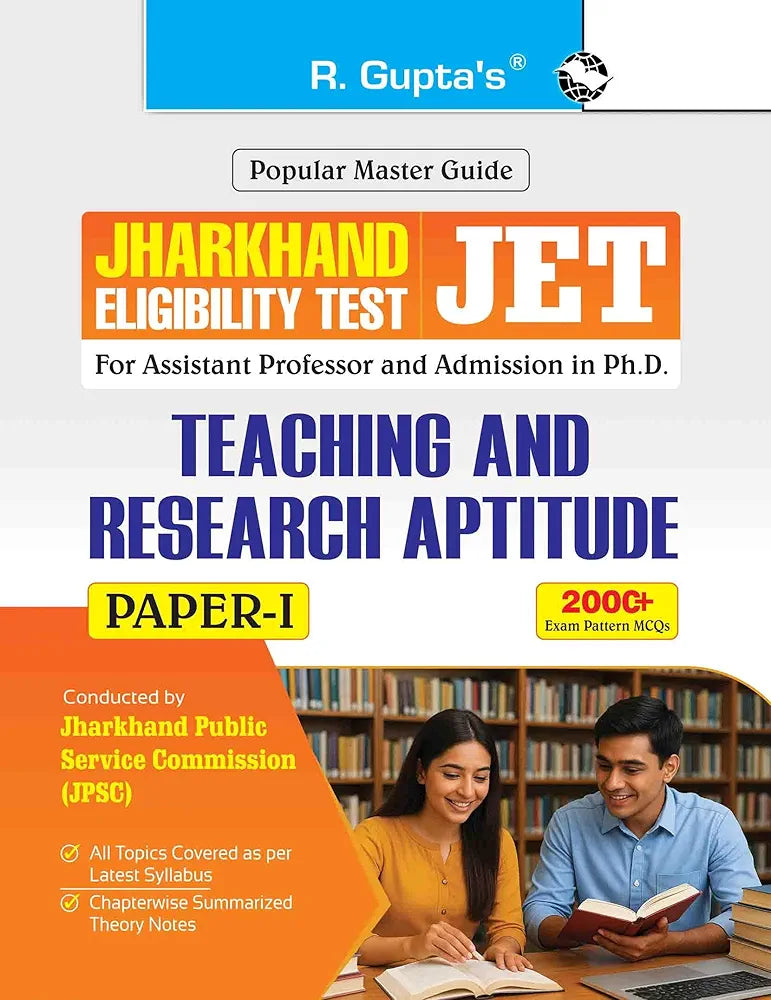 Jharkhand Eligibility Test (JET): Teaching & Research Aptitude (Paper-I) Exam Guide
2026th Edition