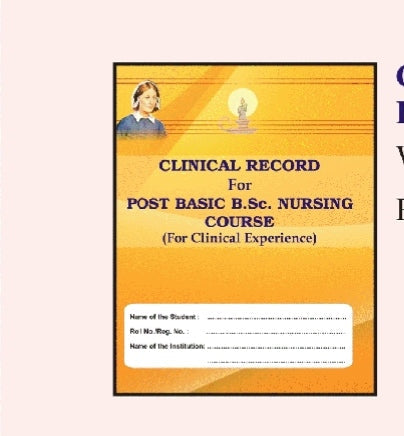 Clinical Record For POST BASIC B.Sc. NURSING COURSE  
_(For Clinical Experience)_


Cover पर publisher/publication का नाम visible नहीं है। Plain "CLINICAL RECORD" book है।
Amit publication