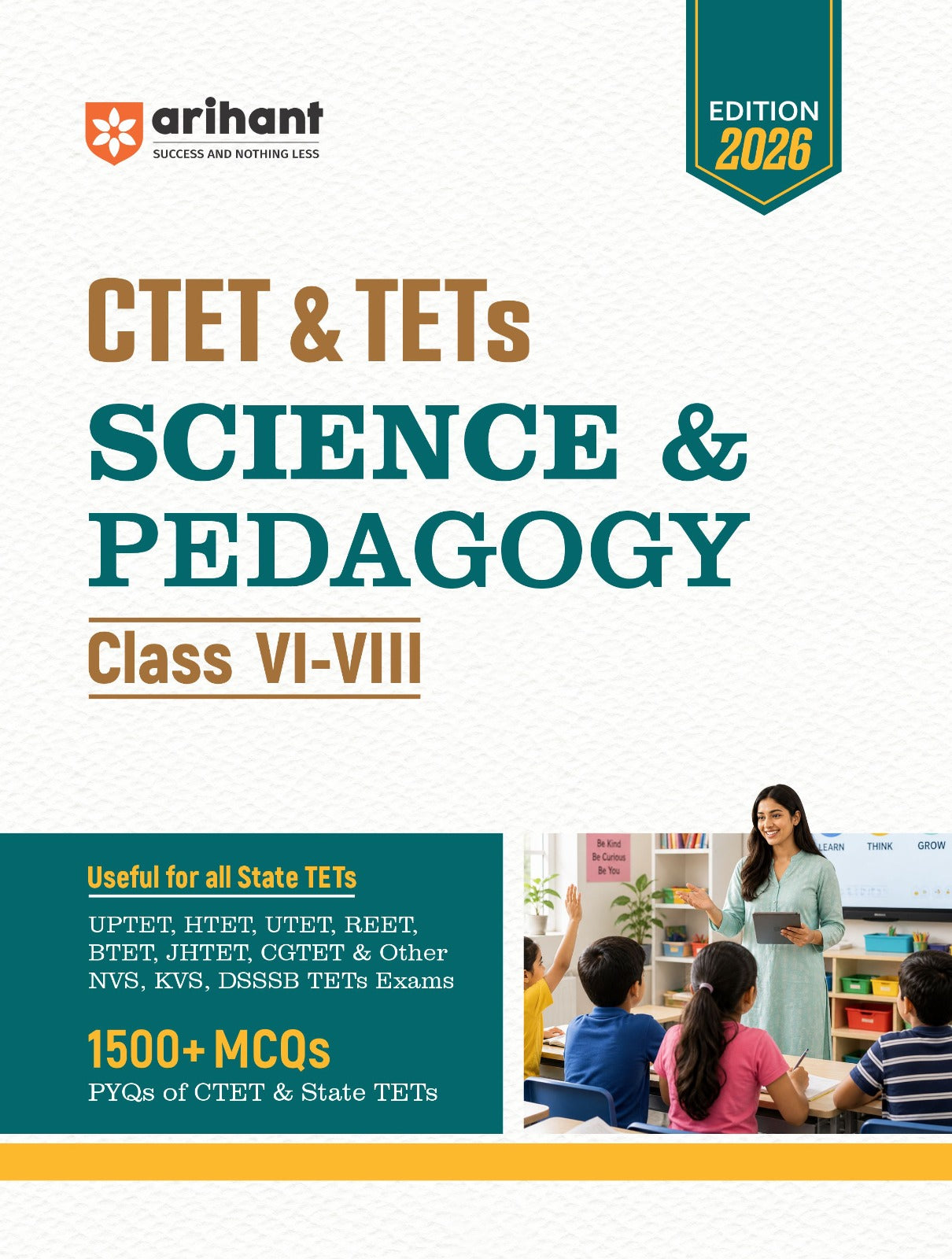 Arihant CTET & TETs Science & Pedagogy Class VI-VIII Edition 2026
