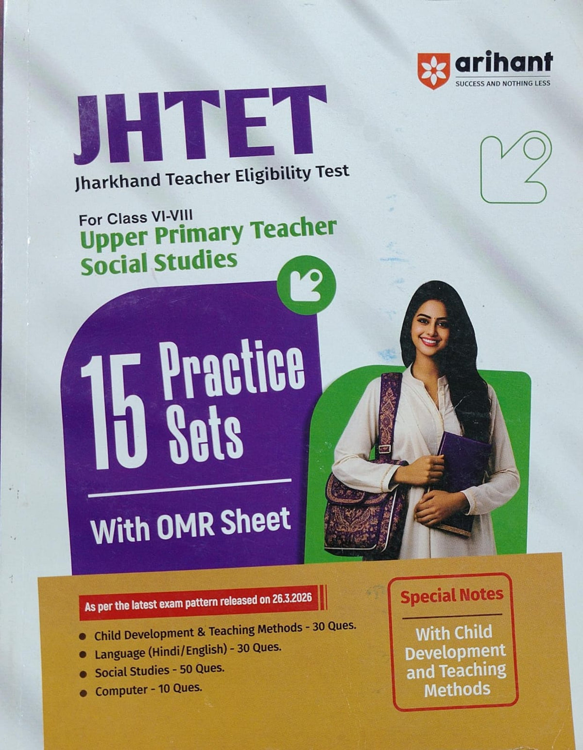 JHTET Social Studies Teacher Class VI-VIII: 15 Practice Sets with OMR Sheet