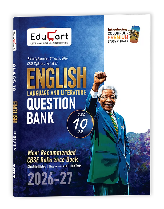 Educart CBSE Class 10 English Question Bank 2026-27 | Chapterwise, Case-Based & Competency-Based Qs |