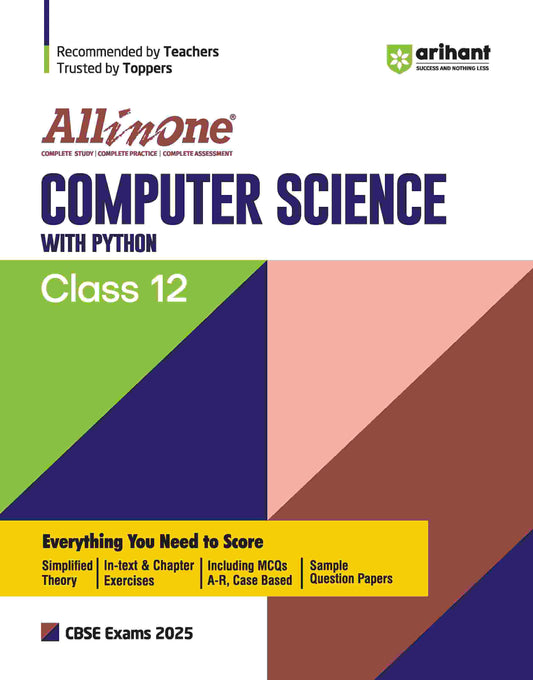 All In One CBSE Computer Science With Phython Class 12th For CBSE Exams 2025