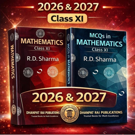 R.D. Sharma
RD Sharma Class 11 Maths 2025-26 CBSE Examinations (Latest Edition of RD Maths Class 11 with MCQs Book) Set of 2 Books