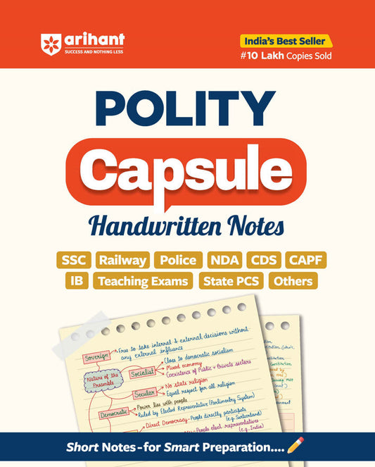 Polity Capsule Handwritten Notes | For SSC, Railway, Police, NDA, CDS, CAPF, PCS & Teaching & Other Competitive Exams