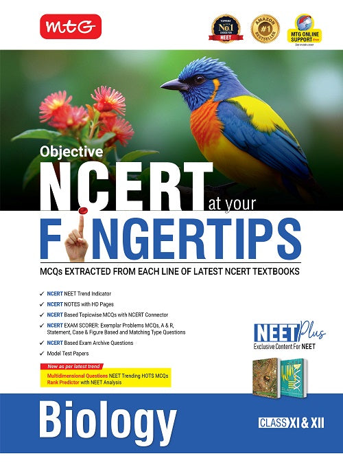 Objective NCERT at your FINGERTIPS Biology – NEET Books (Based on NCERT Latest Pattern For 2026 Exam) MTG publication
