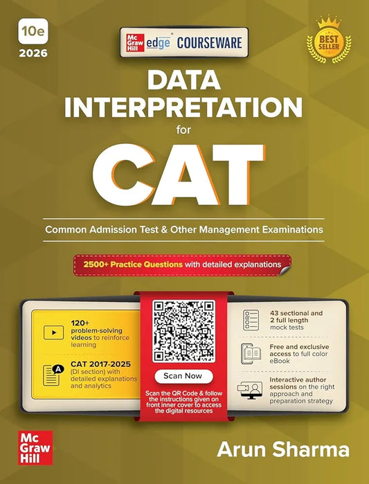 Arun Sharma
Courseware on Data Interpretation, 10e for CAT 2026 by Arun Sharma | 2500+ Practice Questions | Solved PYQs (2017-2025) | 120+ Problem Solving Videos | 43 DI Sectional & Mock Tests | MBA Preparation