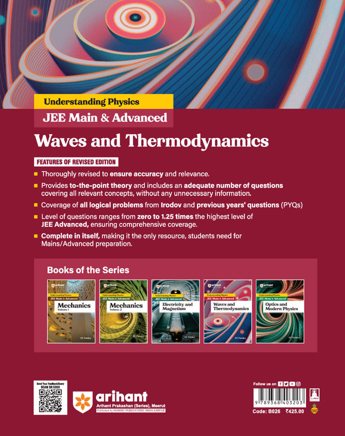 Understanding Physics Waves & Thermodynamics for JEE Main & Advanced | | Edition 2025-26 DC Pandey