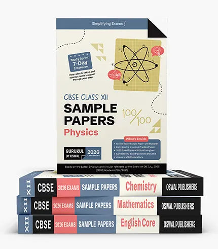 CBSE Sample Papers Class 12 Bundles (Set of 4)
Physics, Chemistry, Maths & English for Exam 2026