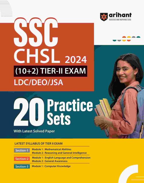 SSC CHSL 2024 (10+2) Tier-II (LDC/DEO/JSA) Exam | 20 Practice Sets | English Medium