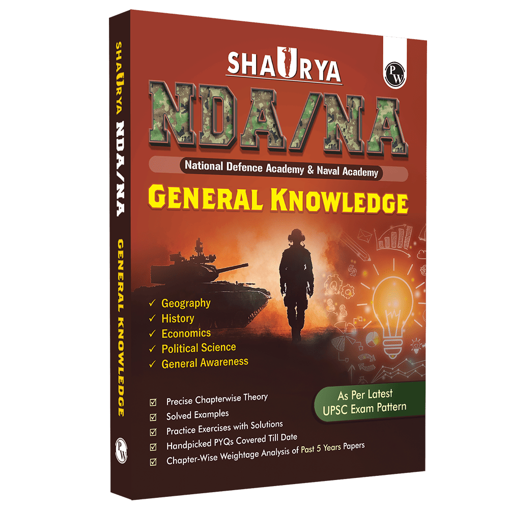 Shaurya NDA/NA General Knowledge Book with Latest 2025 Solved Paper | Geography, History, Economics, Political Science For 2025-26 Exam
By PW